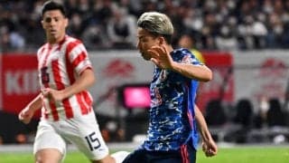 「最高の形でのゴール！」浅野が先制、鎌田が追加点！パラグアイ相手に２－０で後半へ