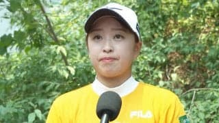 西郷真央「アンダーパーで回れてホッとしている」　FWキープ心がけ18位発進