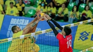 男子日本代表がブラジルとの親善試合でストレート勝ち