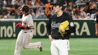 佐々木朗希が今季初被弾　岡本和真に2ラン許す　64イニング、打者233人目でついに