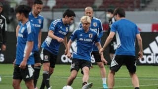 日本代表がブラジル代表戦に向け国立競技場で調整、冨安健洋のみ別メニュー