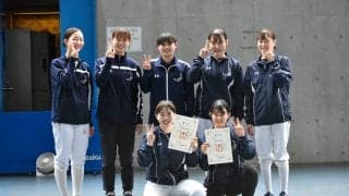 【フェンシング部】王座決定戦で女子フルーレ、エペともに３位入賞