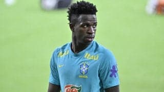 日本代表戦「スタメン出場予定」のブラジル代表FWヴィニシウスは今季絶好調でレアル｢2冠獲得｣に大貢献！久保建英について｢伸びしろのある選手｣と評価