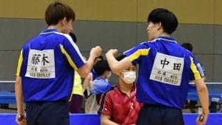 【卓球部】藤木・中田ペアがダブルスで優勝！