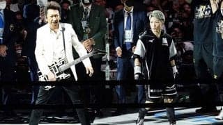 井上尚弥入場曲を布袋寅泰が生演奏　ESPN実況席でも話題「ギターをかき鳴らしてます」