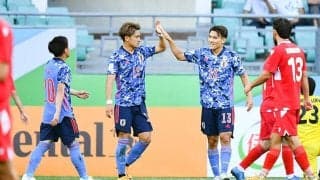 2戦連続退場者もU-21日本代表、初出場松木弾などでタジキスタンに3発快勝！準々決勝で韓国と対戦《AFC U-23アジアカップ》
