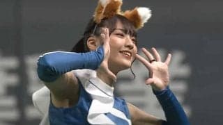 可愛いチアが「キラキラしすぎ」　女子高生ノリノリの“きつねダンス”で「心が浄化」