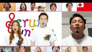 日本から復興目指すトンガへ　ラグビーチャリティーマッチ直前、国歌合唱で届ける絆