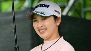 小祝さくら、集中しすぎて大量の松の枯れ葉に乗ってショット「滑ったら恥ずかしかった」