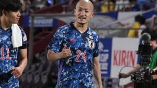 「大然、空を飛ぶ」前田大然\"らしさ\"全開の日本代表初ゴールに衝撃の声「こんなん大然しか届かんやろ」