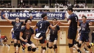 東山高が洛南高にストレート勝ちで準決勝へ　麻野が3連続サービスエース【インターハイ2022京都府予選（男子）】