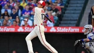 【MLB】大谷翔平、“HR予感”の先制二塁打に本拠熱狂　特別ユニで今季最長タイ8戦連続安打