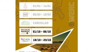 W2RCがカレンダーを調整、アンダルシアラリーは10月に開催へ