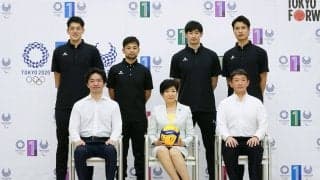 東京グレートベアーズ　小池百合子東京都知事を表敬訪問