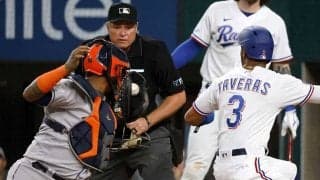 【MLB】機敏な球審が「かなり凄い」　捕手の華麗美技導く驚愕の反射神経は「ブラボー」