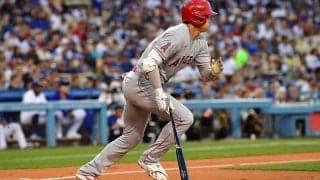 大谷翔平、異例の球審交代直後にキンブレル撃ち二塁打　米記者「9分中断後の初球を…」