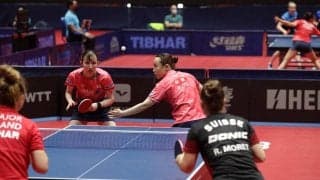 みまひな 古豪ハンガリーのペアを撃破！日本勢の4強一番乗り【卓球 WTTザグレブ】
