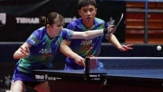 張本・早田 強打さく裂でオーストリアのエースペアを完封！ベスト4進出【卓球 WTTザグレブ】