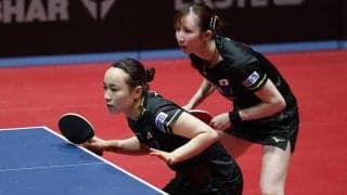 みまひな、優勝まであとひとつ！準決勝で中国若手ペアを下す【卓球 WTTザグレブ】