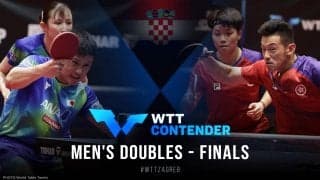 張本智和/早田ひな vs 黄鎮廷/杜凱琹｜WTTコンテンダーザグレブ2022 混合ダブルス決勝