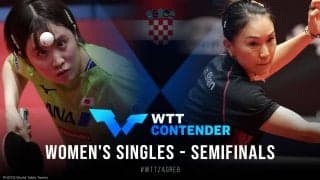 平野美宇 vs シャン・シャオナ｜WTTコンテンダーザグレブ2022 女子シングルス準決勝