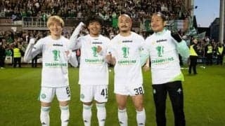 旗手怜央が明かすセルティックのリーグ優勝。「大合唱、花火、発煙筒…圧巻の光景」に欧州でのプレーを実感