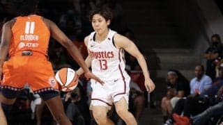 町田瑠唯が鋭いドライブからのレイアップを披露…ミスティックスはサン戦に白星