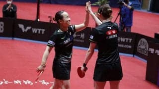 伊藤・早田『みまひな』ドイツペアを破り優勝！早田は混合との二冠達成【卓球 WTTザグレブ】