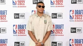 バスケファンのムバッペがNBAドラフトに出席！　贔屓のチームは？