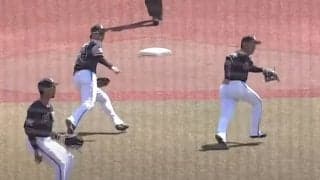 オリ内野陣のシンクロ“全員集合”が「コントかよ」　由伸も思わず笑った「ゲームのバグ」