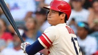 【MLB】「フェンスは大丈夫？」　大谷翔平の“爆速185キロ打”に放送席も口あんぐり