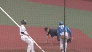 惨事を免れた「塁審の躍動感」　ハム清宮の“一歩でゲッツー”が「オシャレだ！」