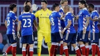 「横浜優勝」DeNAとのコラボで横浜FMの選手がハマスタに！「野球好きメンバーかな？」