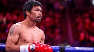 パッキャオがバルセロナに加入！？新ユニフォーム姿で左ストレートを繰り出す