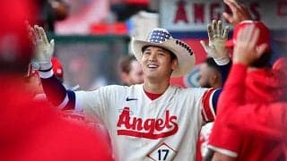 大谷翔平、6月の21回2/3無失点＆30Kに米司会者大笑い「その間に4本塁打。ワハハハハ」
