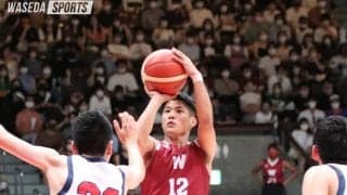 伝統の早慶戦　大きな歓声を浴びて、119－77で完勝！