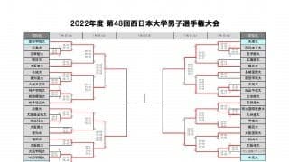 西日本インカレ男子　ベスト4が出そろう