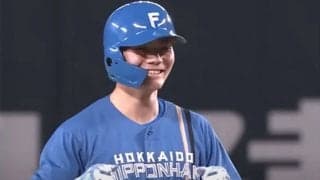 ハム清宮の「腕のたたみ方うますぎ」　高め捉えた爆速打が「ギータみたい」