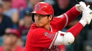 大谷翔平、同点生んだ四球の打席で“邪魔者と格闘”　SNS反応「目の前に飛んできた」