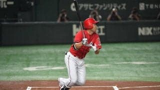 秋山翔吾が日本復帰1号　広島入りから7試合25打席目、NPBでは1036日ぶりの快音