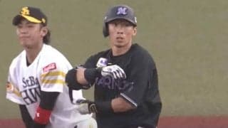 一塁蹴って超加速　余裕の“センター前二塁打”が「ギリギリにすらなってない」