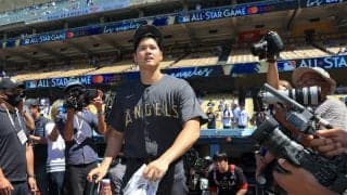 【MLBオールスター】レッドカーペットで大谷翔平vs.佐々木朗希について質問受ける　「真っ直ぐが速い」