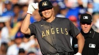 大谷翔平、カーショーから球宴初ヒットを放つも、まさかの牽制死に苦笑「できればホームランか空振りが良かったが・・・」