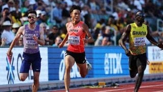 「いま出せる力は出せた」　初出場で200m準決進出した上山紘輝、6着敗退で力の差痛感【世界陸上】