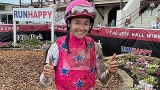 【海外競馬】ミシェル騎手、アメリカで復帰後初勝利！ 「アメリカで勝つことは私のキャリアでの1つの大きな目標でした」