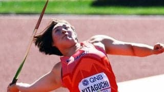 やり投げ北口榛花、64.32mで本人驚きの一発決勝進出「この後、痛い所が出ないこと祈ります（笑）」【世界陸上】