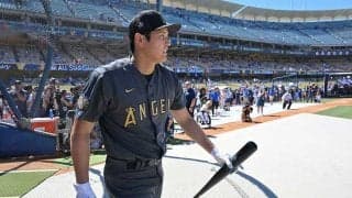 【MLB】大谷翔平の逞しい腕もクッキリ…　“美スイング”堪能のファン「ハァーッ惚れるわ」
