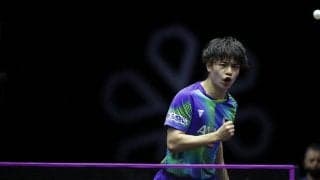 宇田幸矢 リオ五輪8強のフレイタスを撃破！日本勢のベスト8一番乗り【卓球 WTTチャンピオンズ】