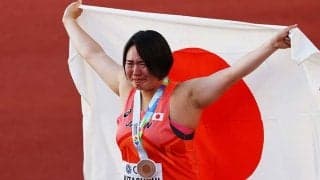 やり投げ北口榛花が大号泣の銅「一番は輝いてないメダルだけど、メダルが獲れてうれしい」【世界陸上】