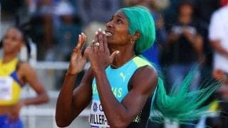 世界陸上で笑撃の場内インタビューが話題　驚きの体勢、400m女王が男性質問者と一緒に…